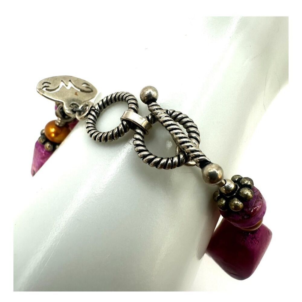 Pink beaded bracelet - Picture 10 of 10